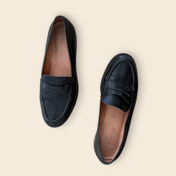Madewell, The Elinor Loafer in Leather, Black, Size 8 - Picture 2 of 5